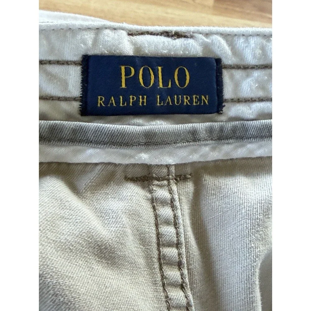 Polo Ralph Lauren Cargo Shorts Men’s 38 Khaki Beige Work Utility Casual